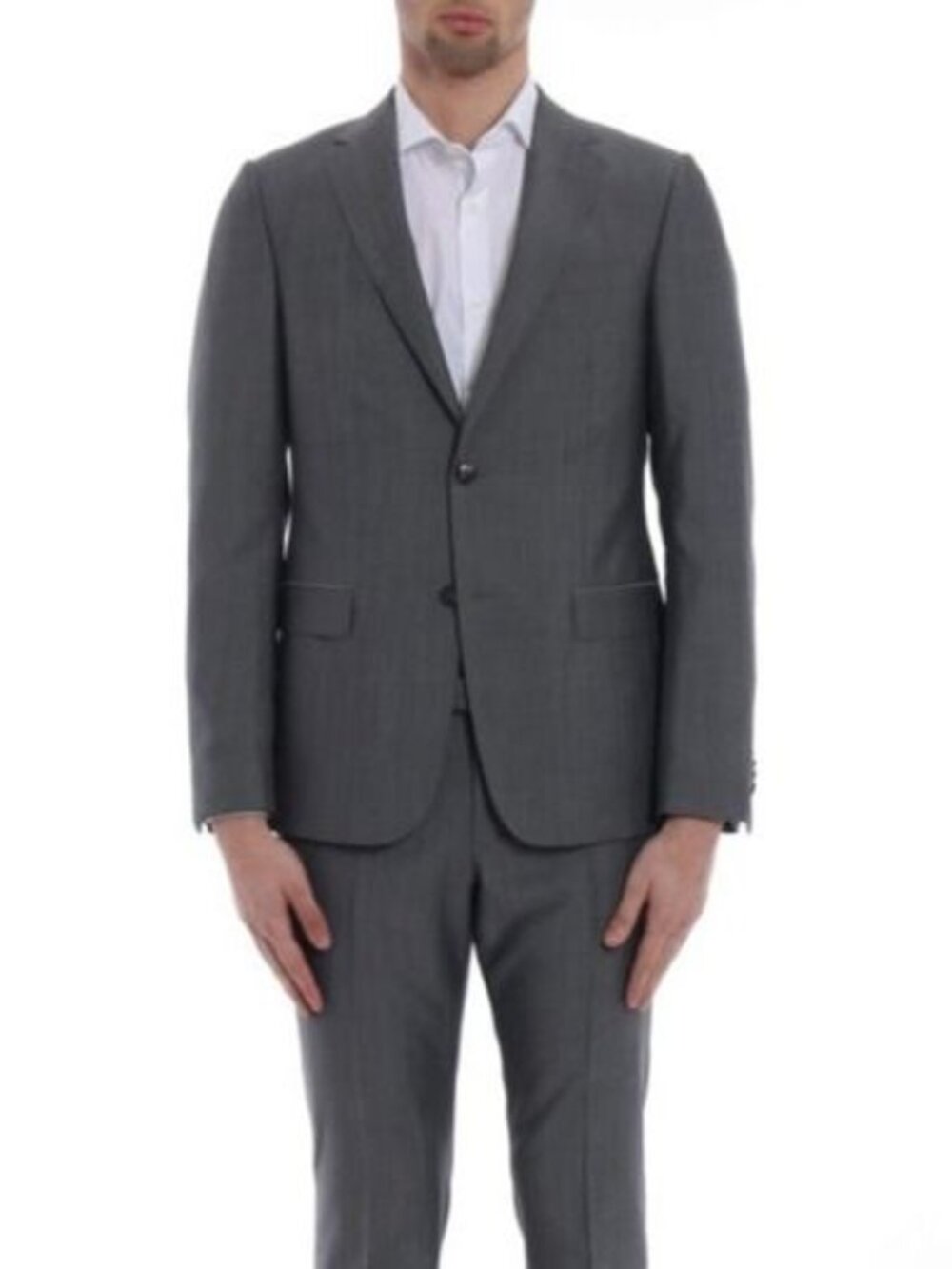 Z ZEGNA 'Turati' 100% Wool Quiet Luxury Charcoal Grey Mens Blazer US 40L